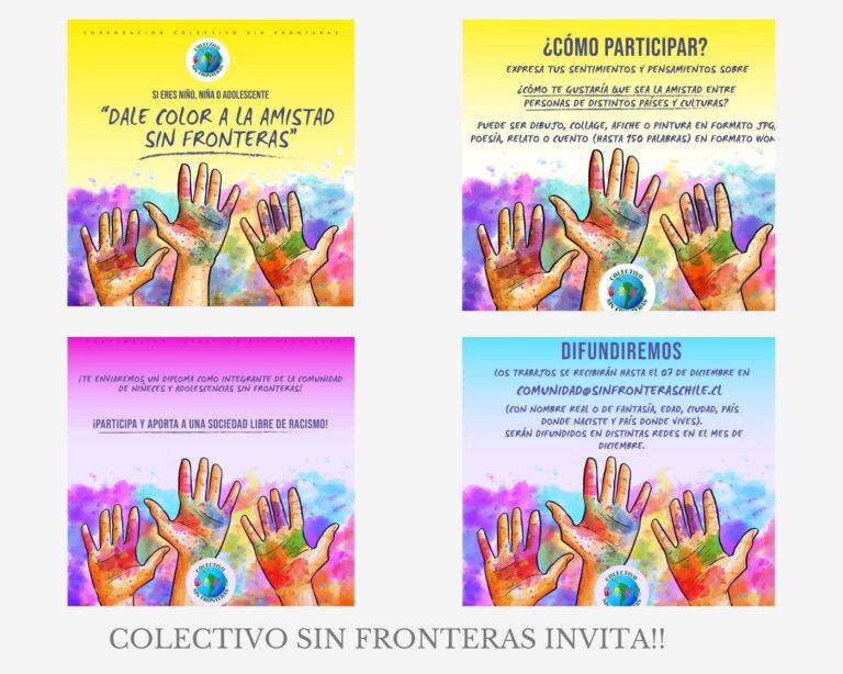 ¡DALE COLOR A LA AMISTAD SIN FRONTERAS!