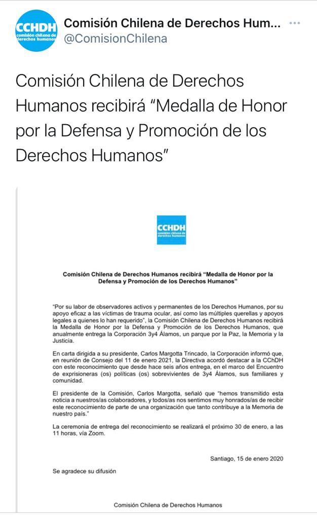 LA CORPORACIÓN LA CALETA FELICITA A CCHDH