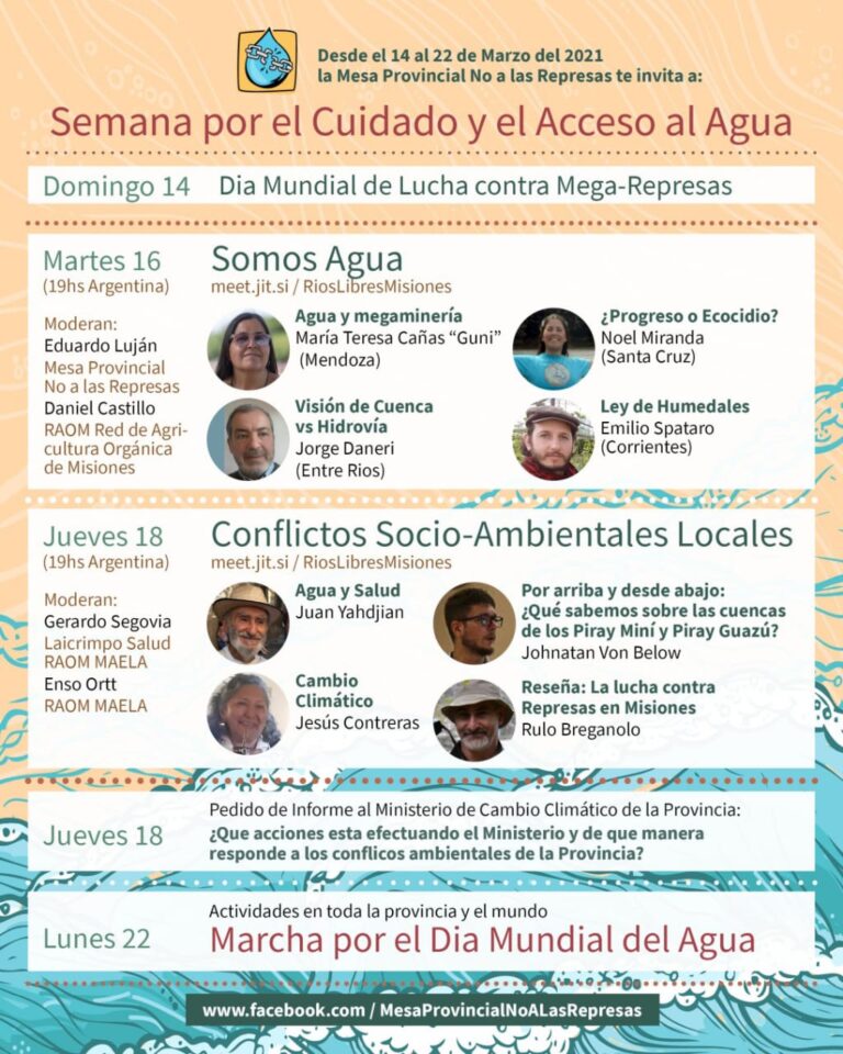 SEMANA POR EL CUIDADO Y EL ACCESO AL AGUA