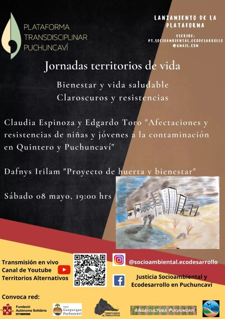 LES INVITAMOS A ESTAS JORNADAS TERRITORIOS DE VIDA